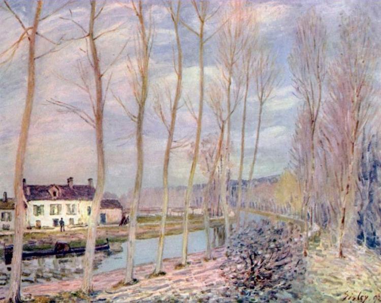 Alfred Sisley Loing Kanal oil painting image